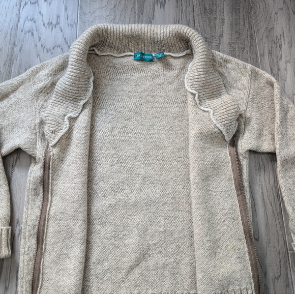 Vintage Wool Blend Zip Up Sweater - Picture 4 of 9